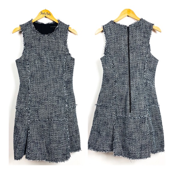 Banana Republic Dresses & Skirts - Banana Republic Navy Tweed Fit & Flare Dress 8